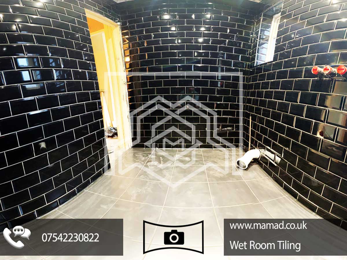 WET room tiling panorama 